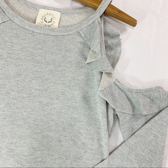 Cold Shoulder Sweatshirt made in USA - Picture 7 of 9